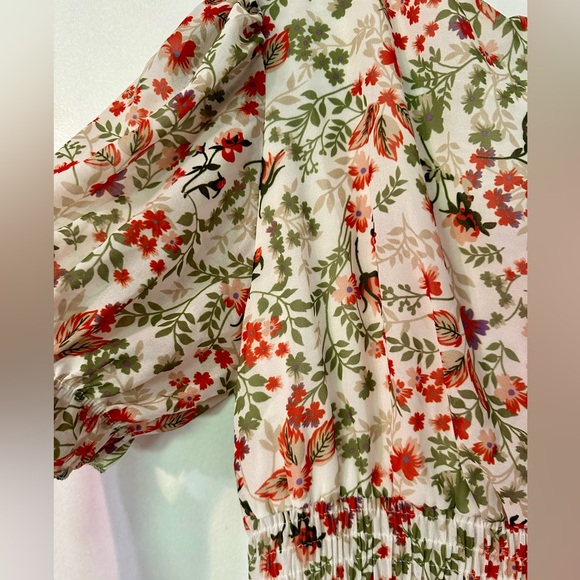 V&L Flowery Tiered Dress - Picture 8 of 10